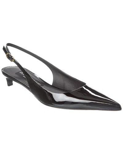 Dolce & Gabbana Patent Slingback Pump In Black