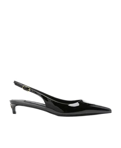 DOLCE & GABBANA DOLCE  GABBANA POINTED TOE SLINGBACK PUMPS