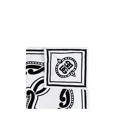 Dolce & Gabbana Pattern Scarf In White
