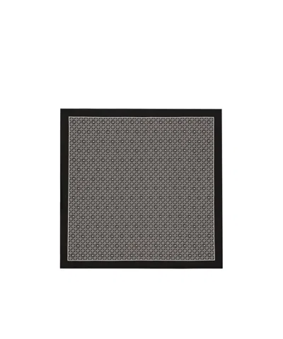Dolce & Gabbana Pattern Silk Scarf In Black