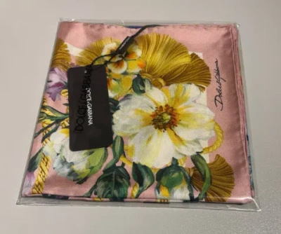 Dolce & Gabbana Pattern Silk Scarf In Black