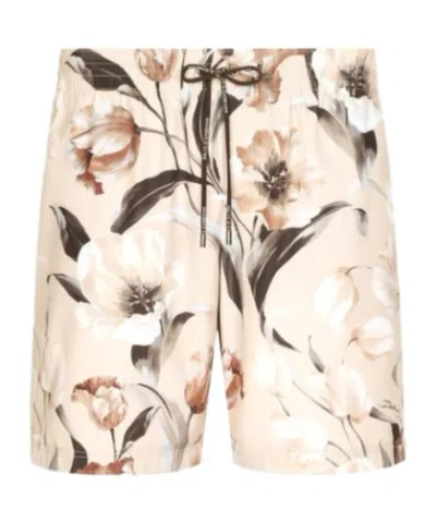 Dolce & Gabbana Pattern Swimming Trunks In Multicolor