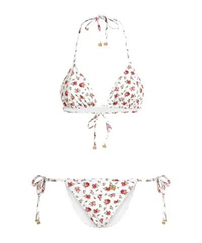DOLCE & GABBANA PATTERNED BIKINI SET