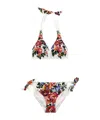 Dolce & Gabbana Patterned Bikini In White