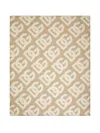 Dolce & Gabbana Patterned Blanket In Brown