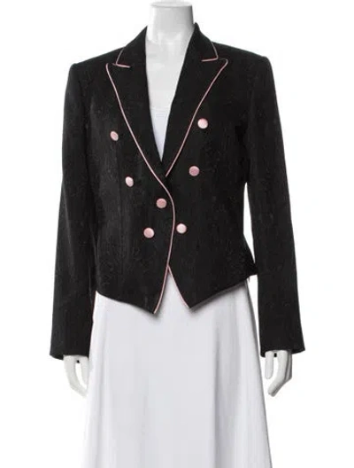 Pre-owned Dolce & Gabbana Patterned Blazer In Brown