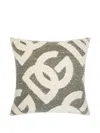 Dolce & Gabbana Patterned Cushion In Green
