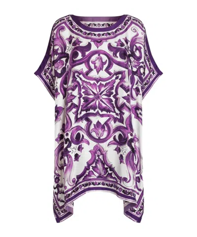 DOLCE & GABBANA GRAPHIC-PRINT MINI DRESS