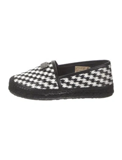 Pre-owned Dolce & Gabbana Patterned Espadrilles In Black