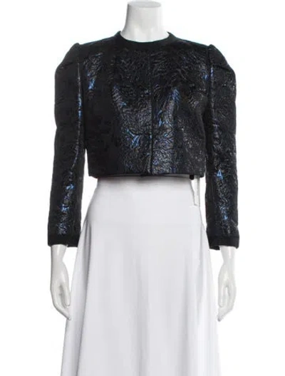 Pre-owned Dolce & Gabbana Patterned Jacket In Black