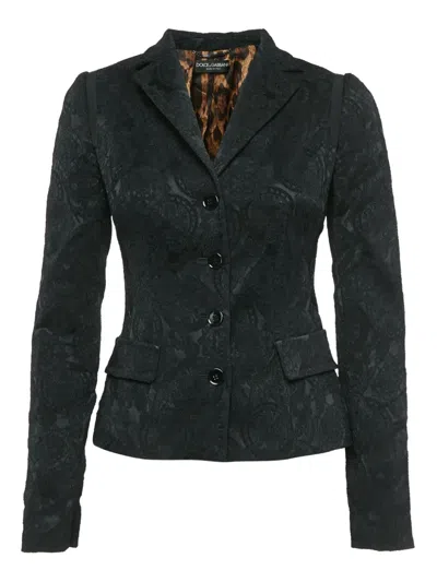 Pre-owned Dolce & Gabbana Patterned-jacquard Blazer