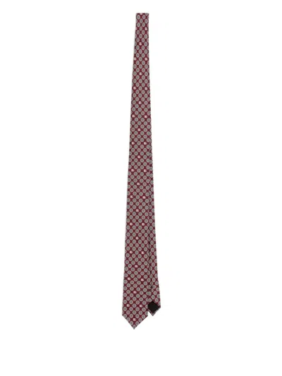 Dolce & Gabbana Patterned-jacquard Tie In Rot