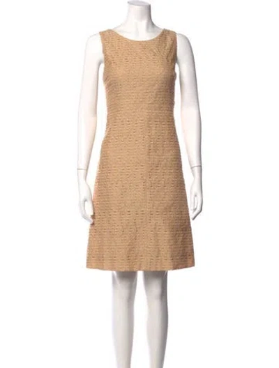 Pre-owned Dolce & Gabbana Patterned Knee-length Dress In Neutral