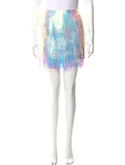 Pre-owned Dolce & Gabbana Patterned Mini Skirt W/ Tags In Multi