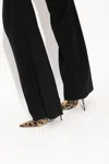 Dolce & Gabbana Printed Polished Calfskin Pumps In Brown