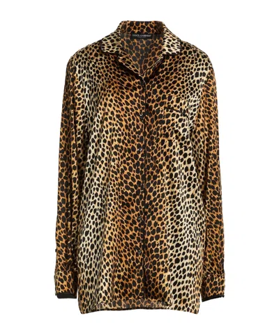 Dolce & Gabbana Patterned Shirts In Off White