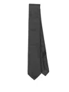 Dolce & Gabbana Patterned Silk Tie In Black