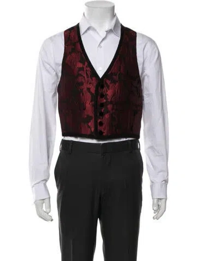 Pre-owned Dolce & Gabbana Patterned Suit Vest In Multicolor