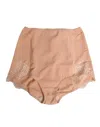 Dolce & Gabbana Beige Silk Stretch High Waist Girdle Underwear In Neutral