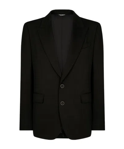 DOLCE & GABBANA PEAK LAPEL SINGLE-BREASTED JACKET