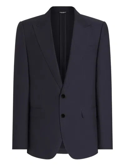 DOLCE & GABBANA PEAK-LAPEL TAILORED BLAZER