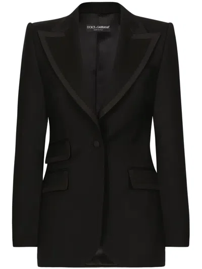 DOLCE & GABBANA PEAK-LAPELS SINGLE-BREASTED BLAZER
