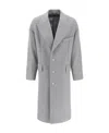 Dolce & Gabbana Oversize Single-breasted Wool-blend Coat In Gray