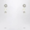 Dolce & Gabbana Rhinestone And Faux Pearl Dg Logo Clip-on Earrings In Metal