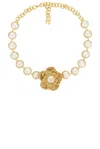 Dolce & Gabbana Pearl Necklace In Gold