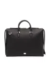 Dolce & Gabbana Pebbled-leather Briefcase In Black
