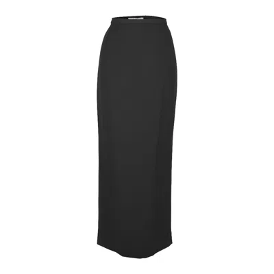 Pre-owned Dolce & Gabbana Pencil Black Maxi Skirt 38 / 4