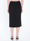 Dolce & Gabbana Gabardine Virgin-wool Midi Skirt In Nero