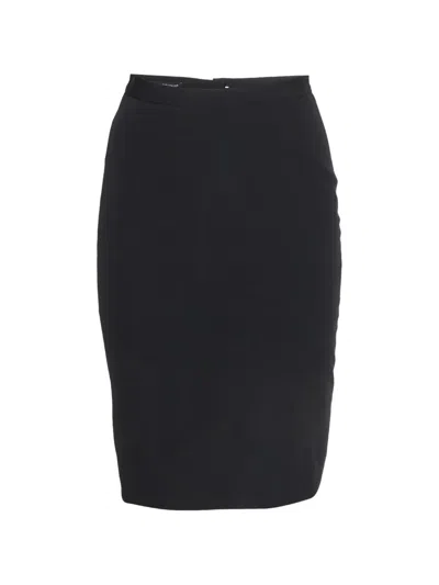 Pre-owned Dolce & Gabbana Pencil Midi Skirt In Black