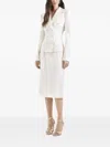 Dolce & Gabbana Pencil Midi Skirt In White