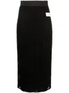 Dolce & Gabbana Synthetic Fibers Skirt In Black