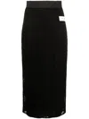 Dolce & Gabbana Synthetic Fibers Skirt In Black