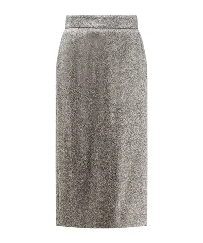 DOLCE & GABBANA TEXTURED MIDI SKIRT