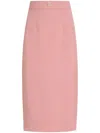 Dolce & Gabbana Midi Pencil Skirt In Pink