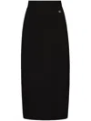 Dolce & Gabbana Cady Calf-length Skirt With Slits