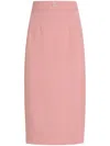 Dolce & Gabbana Pencil Skirt In Bubblegum Pink With Dart Detailing In Pink