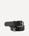 Dolce & Gabbana Adjustable Smooth Leather Belt With Gold-tone Buckle