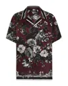 Dolce & Gabbana Bouquet Fiori Short Sleeve Notched Collar Shirt In Multi