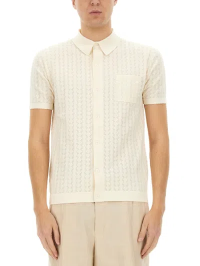 DOLCE & GABBANA DOLCE & GABBANA PERFORATED COTTON KNIT SHIRT