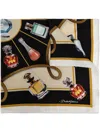 Dolce & Gabbana Perfume Bottle-print Scarf In Black