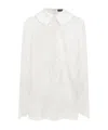 Dolce & Gabbana Peter Pan Collar Lace Minidress In White