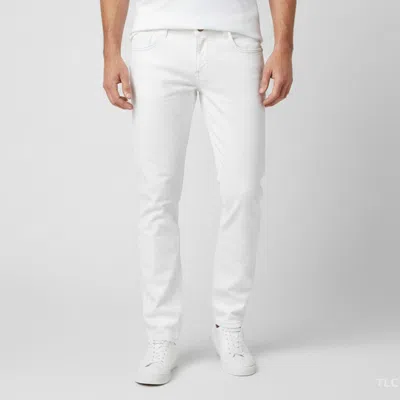 Pre-owned Dolce & Gabbana Philipp Plein White Denim Slim Fit Jeans S/ Waist 33"