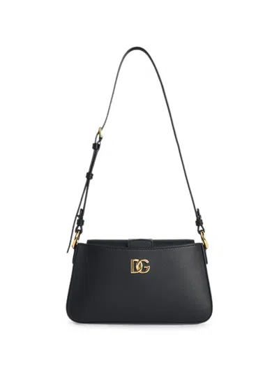 Dolce & Gabbana Phone Bag In Calf Leather In Black