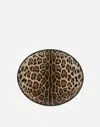 Dolce & Gabbana Teller Mit Leoparden-print In Multicolor