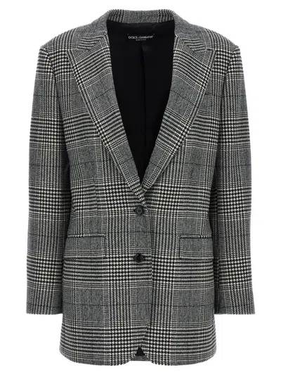 DOLCE & GABBANA DOLCE & GABBANA 'PIED DE POULE' BLAZER