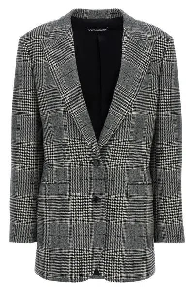 DOLCE & GABBANA DOLCE & GABBANA 'PIED DE POULE' BLAZER
